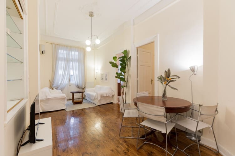 Living area with dining area