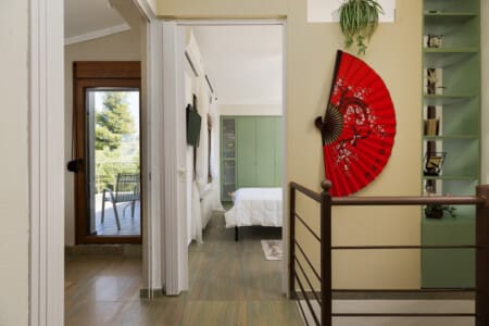 Frida & Rosa villas in Kripogi offering modern two-level holiday homes with private gardens and comfortable living spaces for a relaxing getaway in Halkidiki.