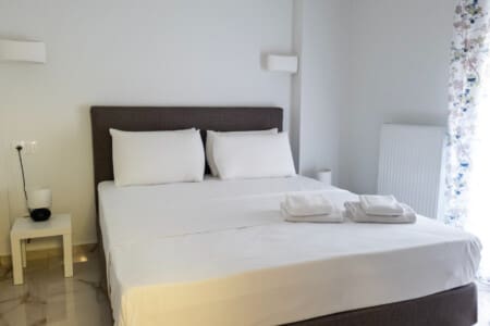 Myrto one-bedroom apartment near Thessaloniki center with modern living space, balcony, and easy metro access for a convenient city stay
